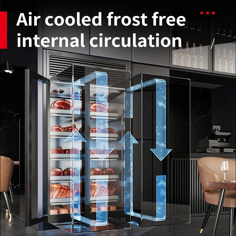 Supermarket Beef Matured Cabinet Wet And Dry Meat Fridge Commercial Home Steak Dry Ager Meat Display Refrigerator