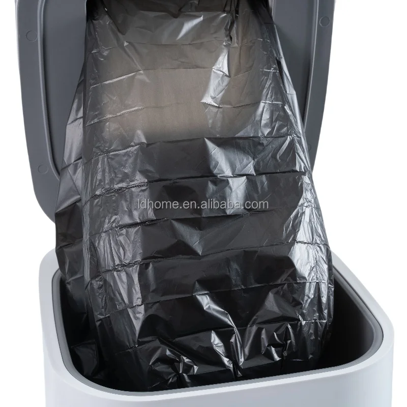 LVDI Customized Automatic Self Sealing Trash Can 17.5L Electric Smart Waste Bin Auto Sensor Trash Bin