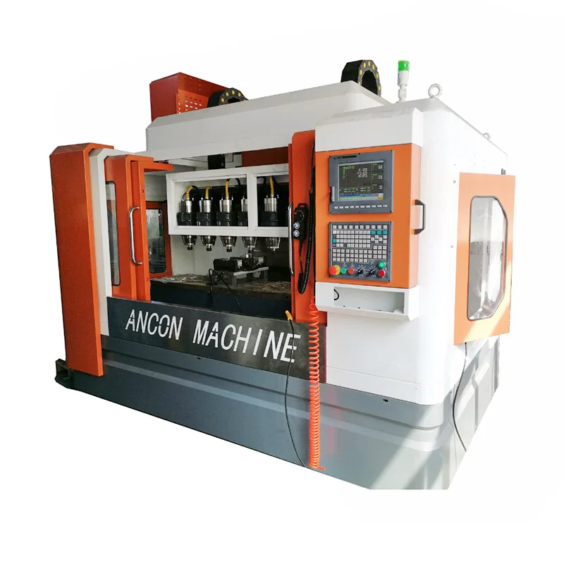 24000 r/min Vertical surface finishing machine 8 tool magazines CNC peering machine for faucet hardware sanitary fittings