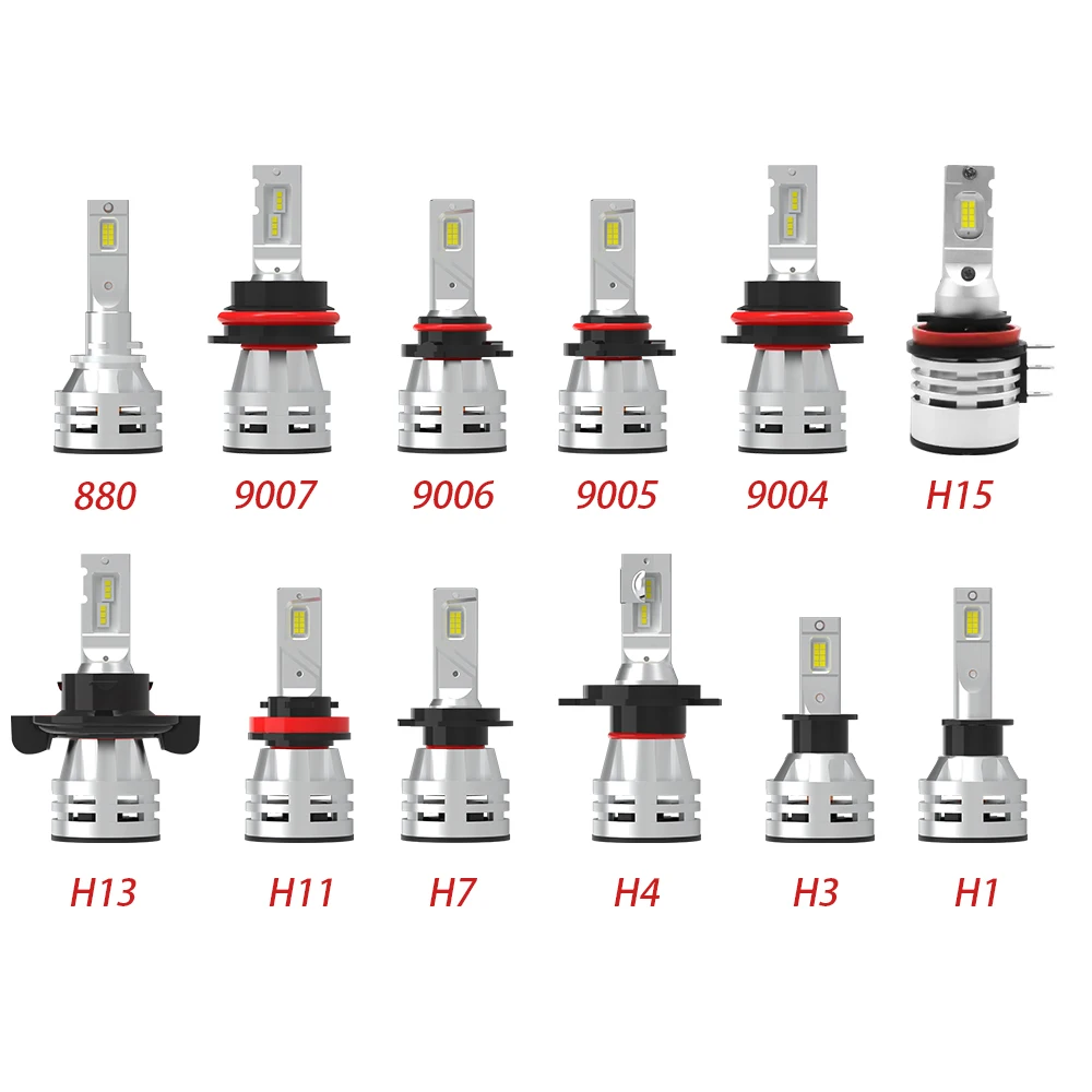 
High Power LED Headlight 80W 12000LM Best Quality H7 H1 H3 LED Lamps H11 9005 9006 H4 H13 Car LED Head Lamp Bulbs H15 