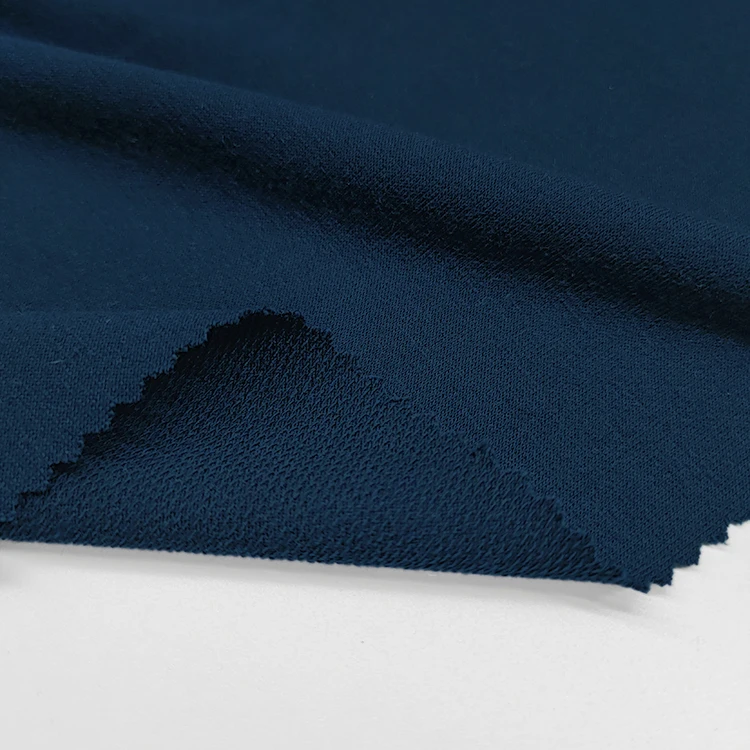 New Style Rayon Material French Terry Fabric , Knitted Solid Polyester Spandex Terry Fabric For Hoodies/
