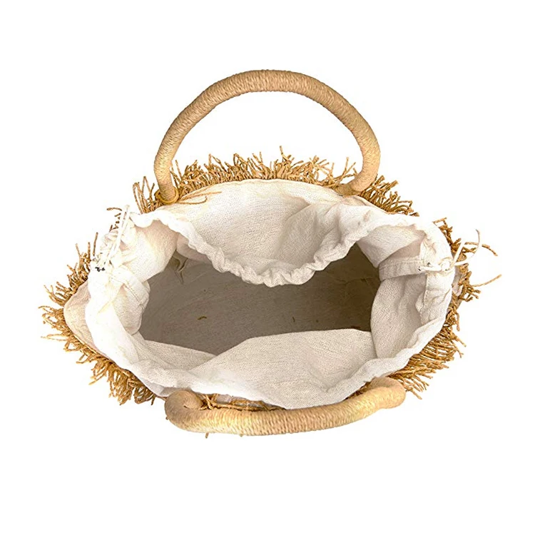 China supplier women wholesale summer shoulder style handbag travel clutch tote beach straw bags