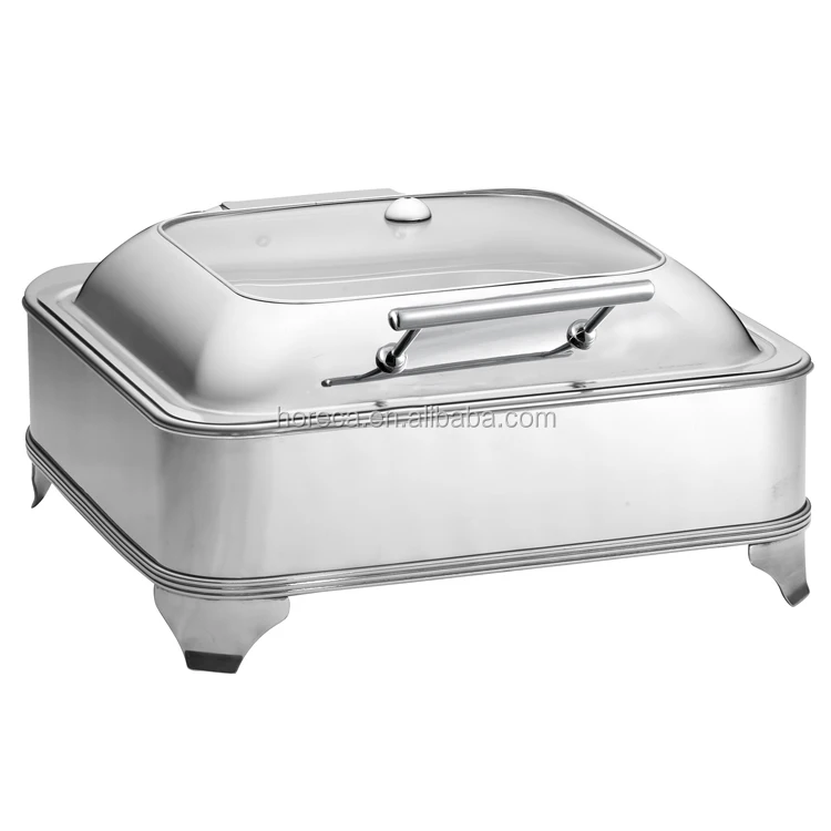 Stainless Steel Round/Rectangle Ceramic Buffet Food Warmer Chafing Dish