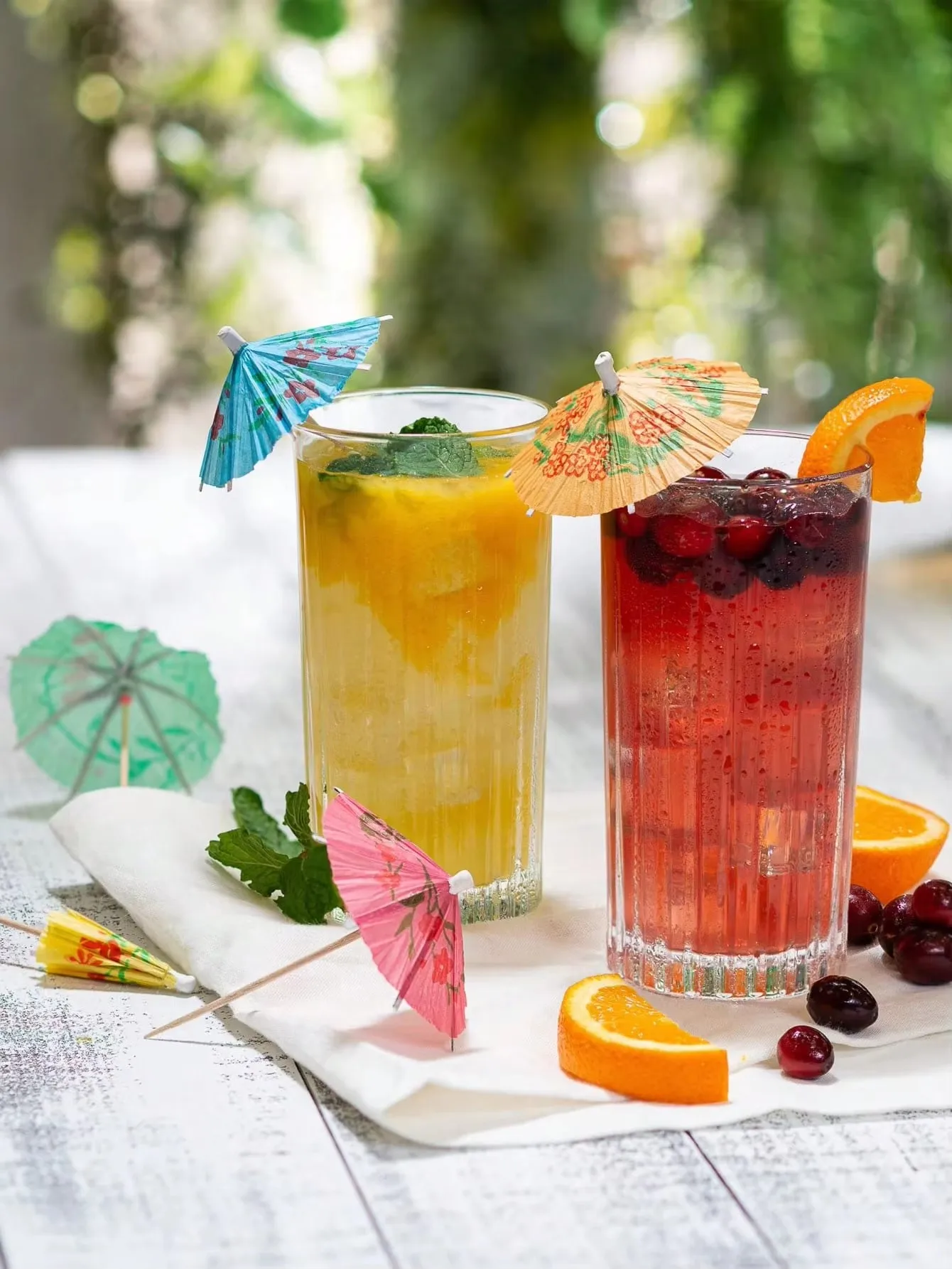 Cocktail Drink Umbrella Toothpick Beverage Umbrella Cocktail Pick, Mini Beverage Umbrella Cocktail Toothpick Hawaiian