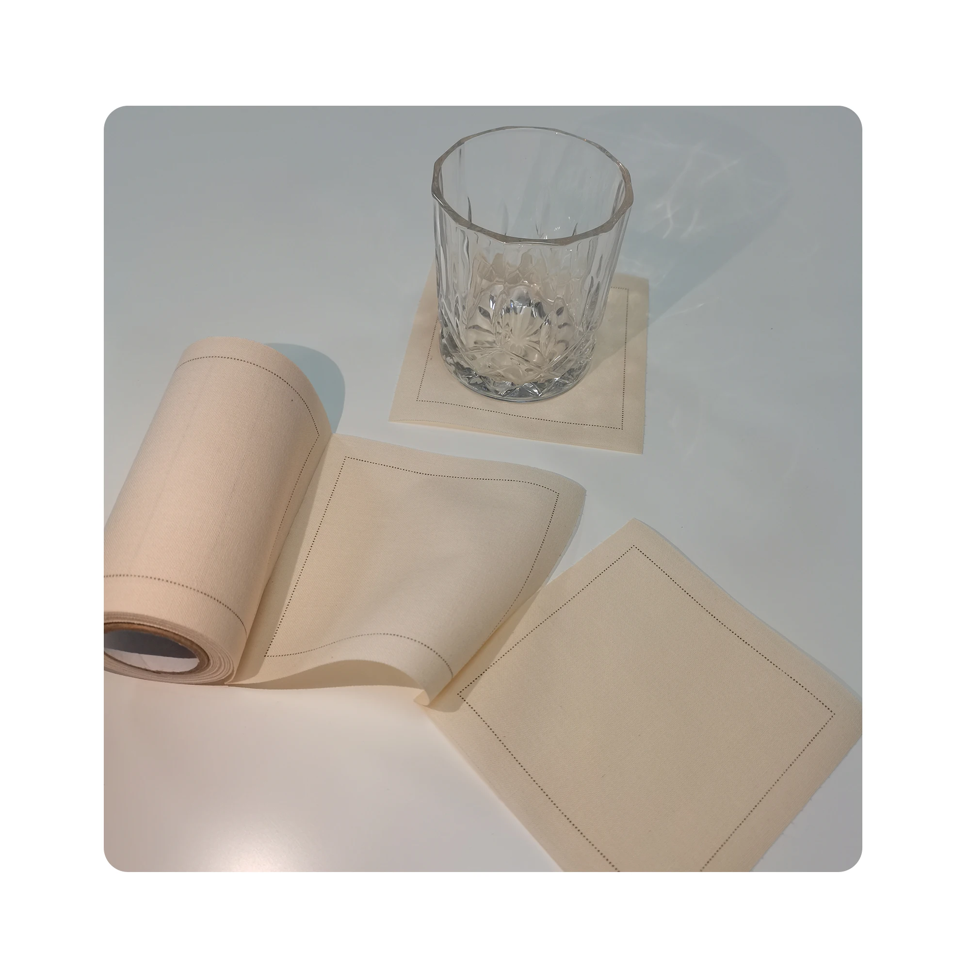 OEKO-TEX Black Design Cloth Napkin Table Cloths for Events Cloth Napkins