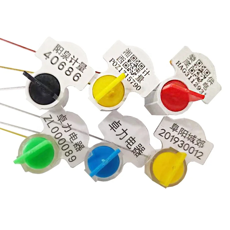 ZL-F015 Safety PC+ABS with Serial Number Plastic Meter Seal Utility Water Meter Electricity Meter Seal