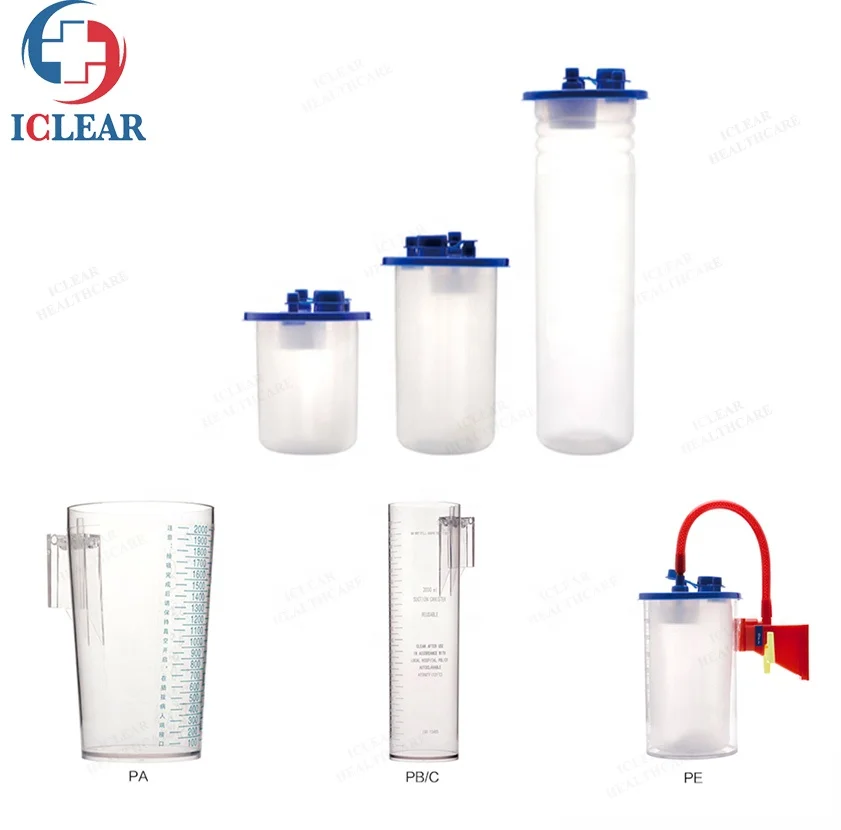 Disposable Medical Centralized Liquid Wast Device Suction Liner and Canister