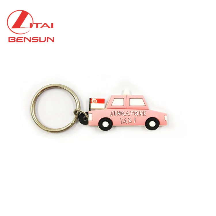 Promotion Personalized Soft Rubber PVC Key Chains Keyring 2D/3D Custom Cute Car Plastic Keychains