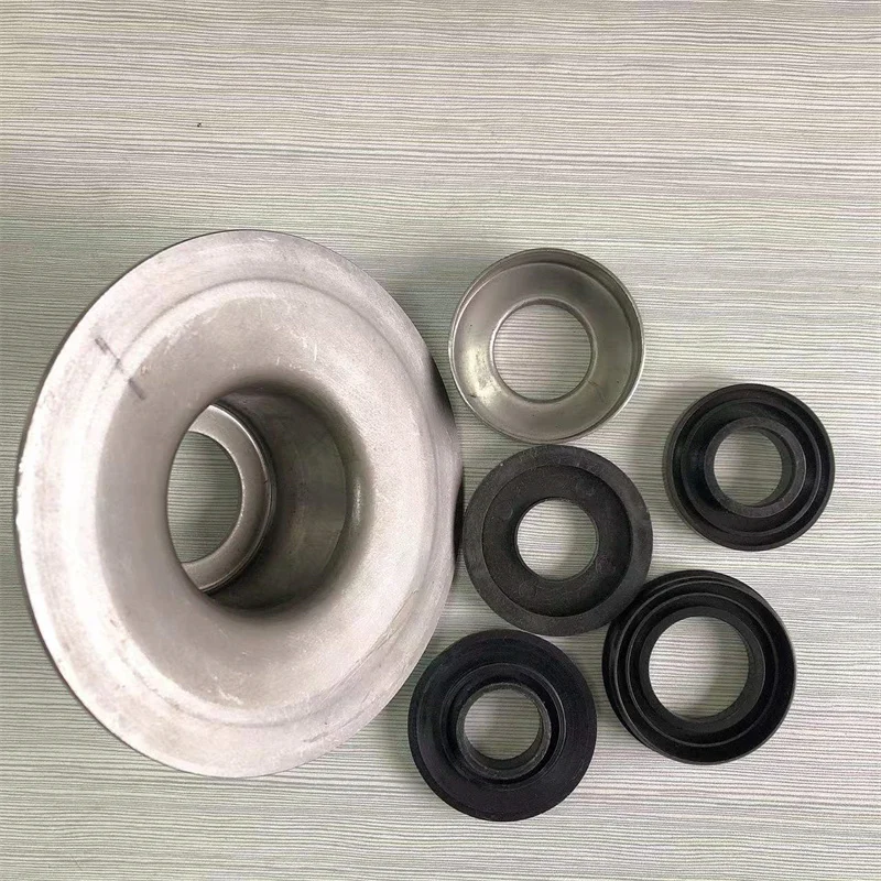 Conveyor Roller Punching Shaft Bearing Housing Metal Cap Plastic Labyrinth Sealing Kits TK6206-122