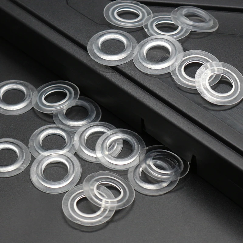 Customized Plastic Ring Air Hole Vent Eye Plastic Eyelet TPU Eyelets Garment Eyelet for Bag Curtain Tent Canvas