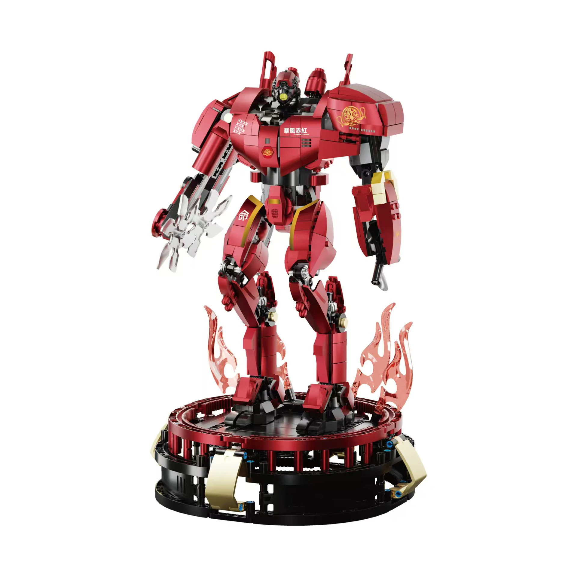 kbox 10314 red Mecha Model building block set MOC bricks Puzzle Educational toy block toys Christmas gifts for children