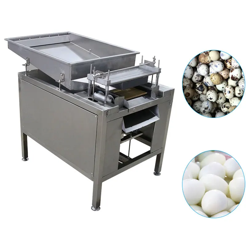 New type of sell like hot cakes Small50kg/hour stainless steel automatic quail egg sheller/peeler