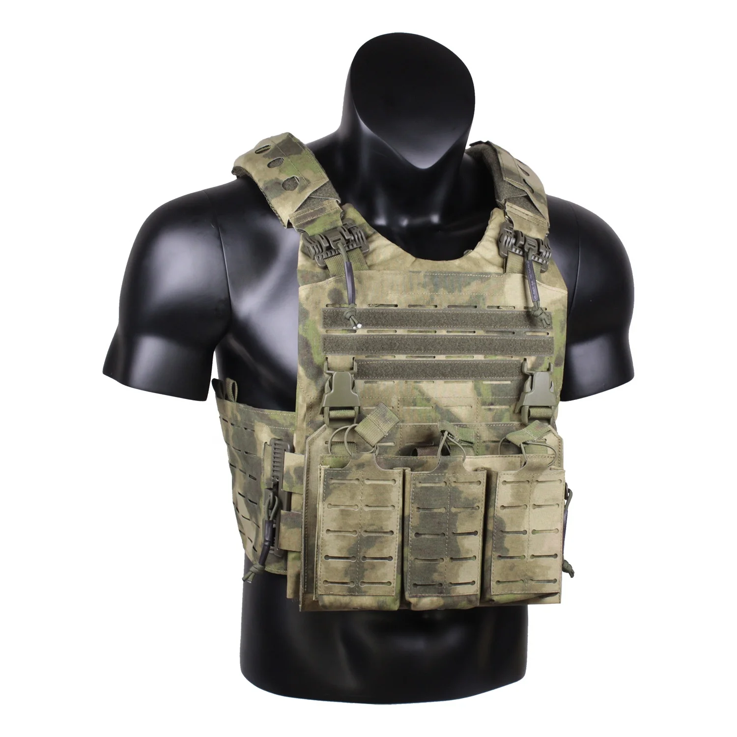 LSR Style Laser Cutting Process Field Test Plate Carrier Chaleco Tactico Tactical Vest Cover Camouflage Polyester Nylon Unisex