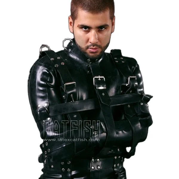 Classic & Sexy Full Body Enclosed Men Latex Bodysuit In Natural Latex