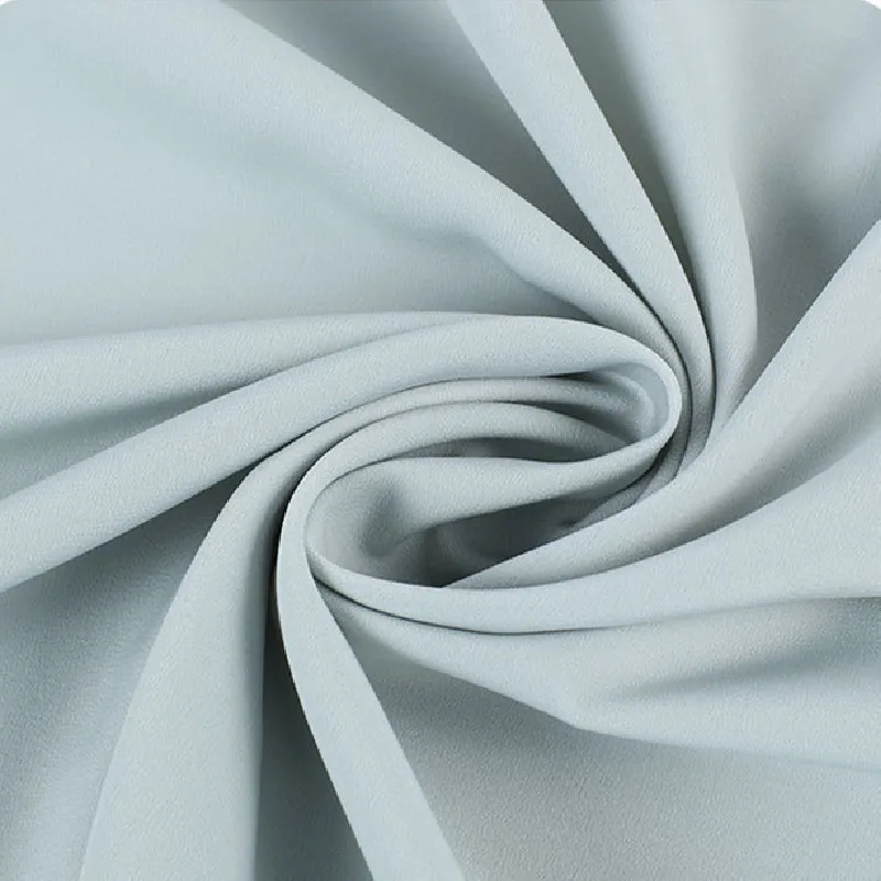 Wholesale high quality 100%polyester snow satin chiffon fabric for dresses textiles