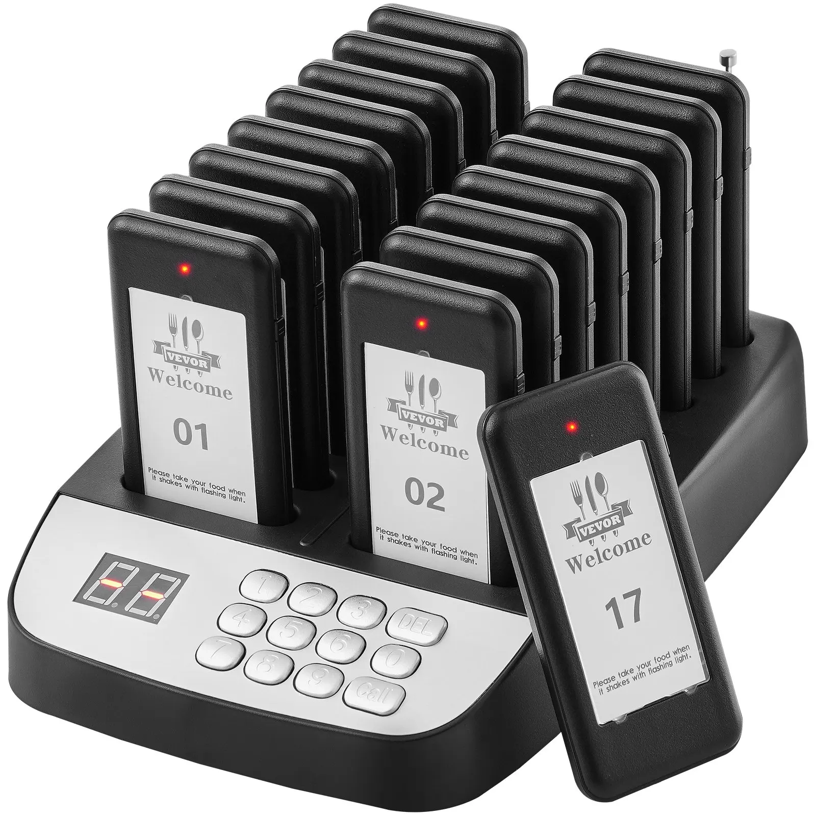 8/12/16 Buzzer Restaurant Pager System pager calling system Wireless Calling System with LCD Screen Waterproof Queue Waiting
