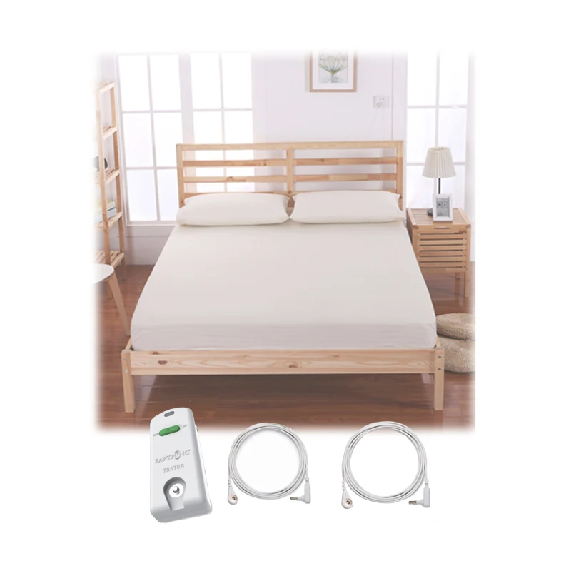 Twin, Full, Queen, King, CA King Grounding Fitted Sheets Earthing Tester Grounding Mats 15FT ESD Cord Earthing Fitted Sheet
