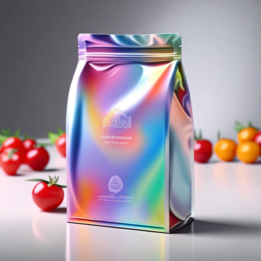 Printed Color Biodegradable Food Packagingbag Potato Chip Snack Packaging Plastic Bag Custom 140g 280g Stand Bottee with Handles