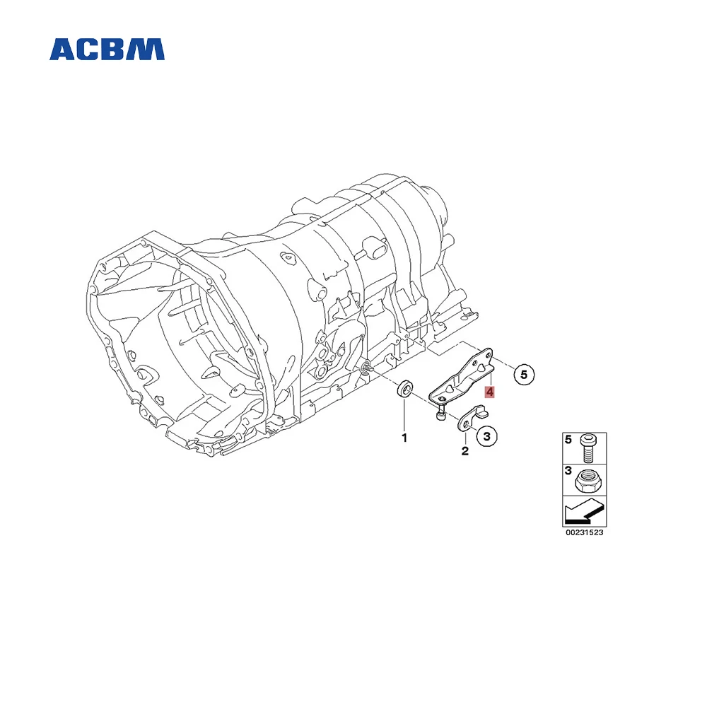 24147588758 Automotive Parts GA6HP26Z Shift Element Right For BMW F02 7 Series