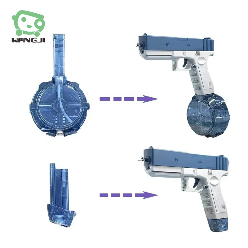 Hot Selling Summer Water pistol Toys Unisex High Pressure Automatic Shooting Plastic Electric Water Gun