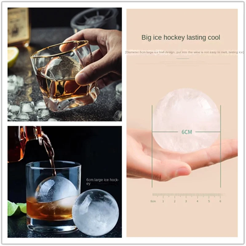 Bar and household fast ice maker with automatic cleaning function, 5cm ice cube ball ice maker