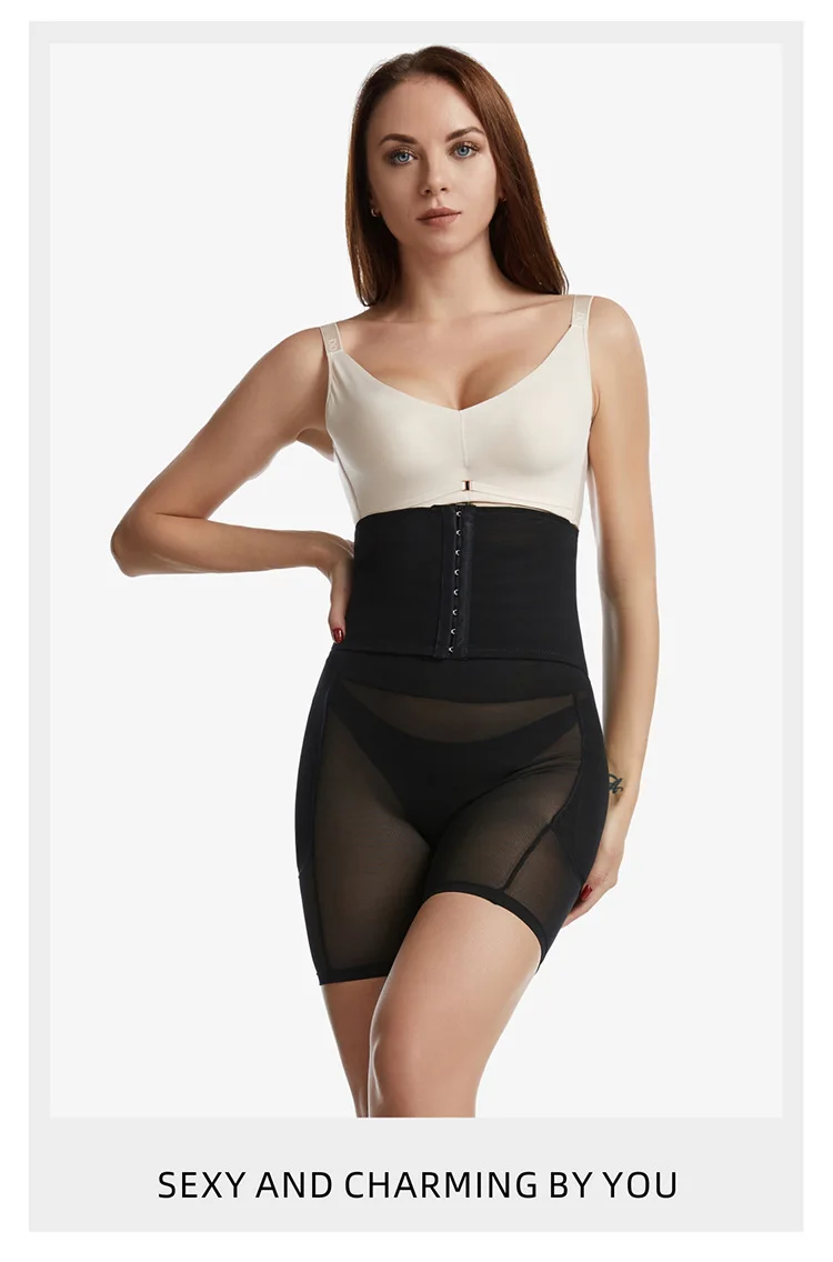 Custom Butt Lifting Waist Trainer Body Shaper Shapewear Fajas Tummy Tucker Thigh Trimmer Leg Shaper Girdles Butt Pad Hip Panties