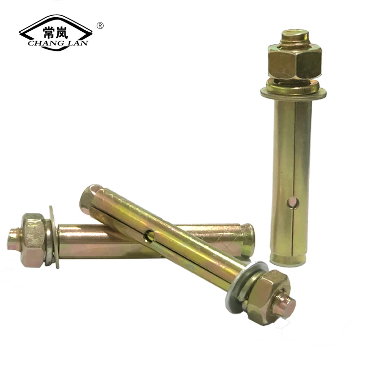 Sleeve Type Expansion Anchor Bolts with Flange lock hex nut