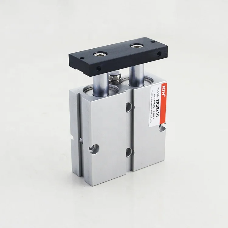 Стандартный двойной поршневой направляющий тип, маленький воздушный цилиндр из алюминиевого сплава, двойной стержень, двойной стержень, пневматический цилиндр двойного действия