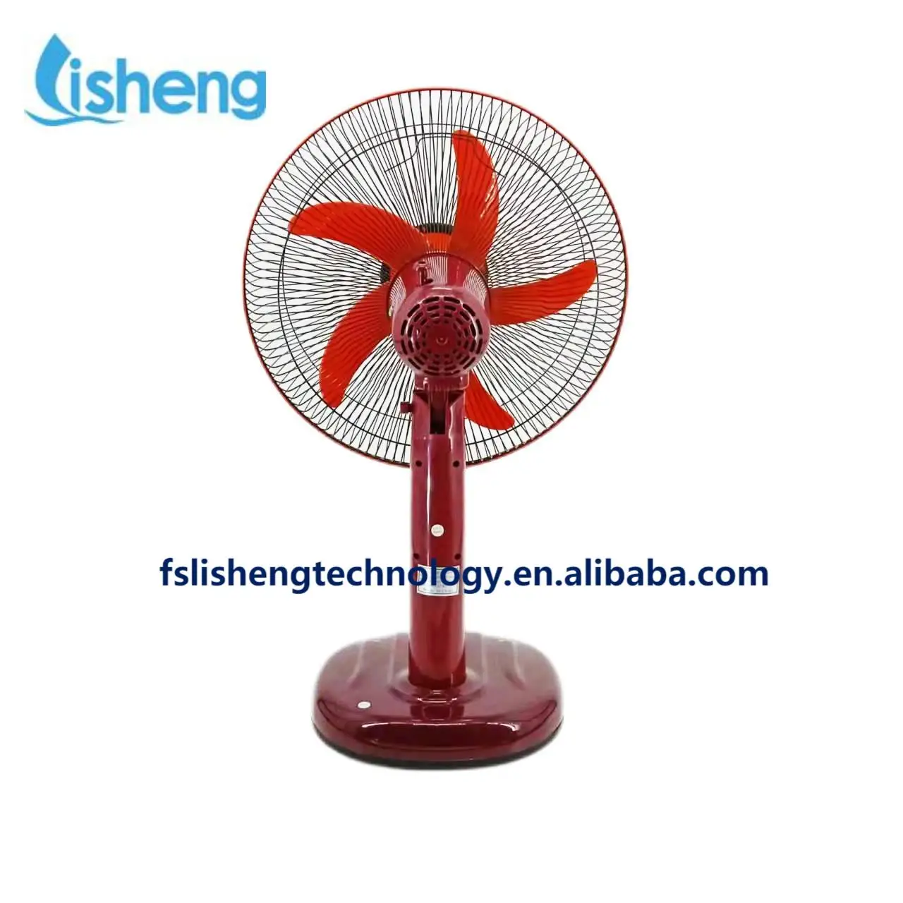 Hot Selling BLDC Motor Floor Fan Rechargabale Solar Fan Digital Red 12v DC Brushless Motor Air Cooling Fan 3 or 5 2 Adjust Speed