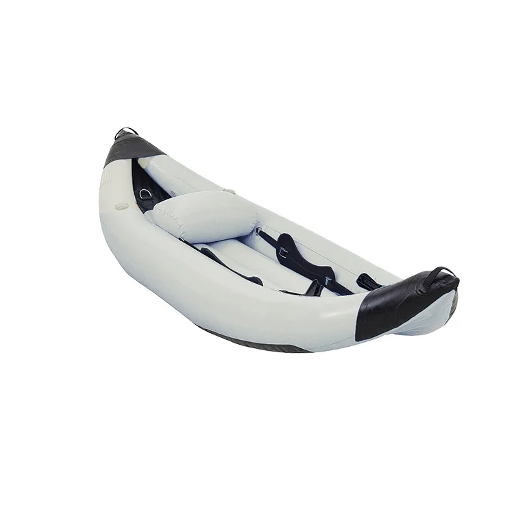 Надувной каяк на 2 человека, каноэ, ПВХ, лодочный насос для плота, сиденье, стежка, пол, ламинированный профессиональный спортивный каяк на воде, на заказ, OEM