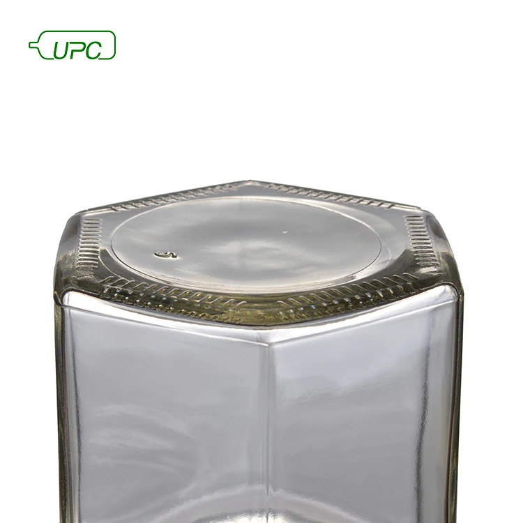 120ml hexagonal honey glass bottle storage food glass jar