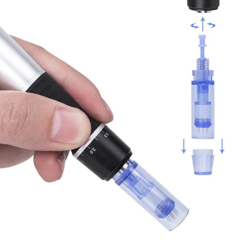 Replacement Bayonet Best cartridge for needle 12 pins blue needle cartridges derma