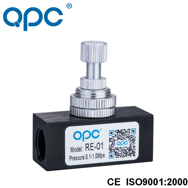 
RE Series Pneumatic Flow Control Valve Pneumatic Solenoid Flow Control Valve 