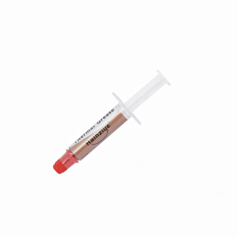 Thermal conductivity Gold thermal grease HY610 1g in slim long syringe apply to CPU & GPU >3.05w/m-k