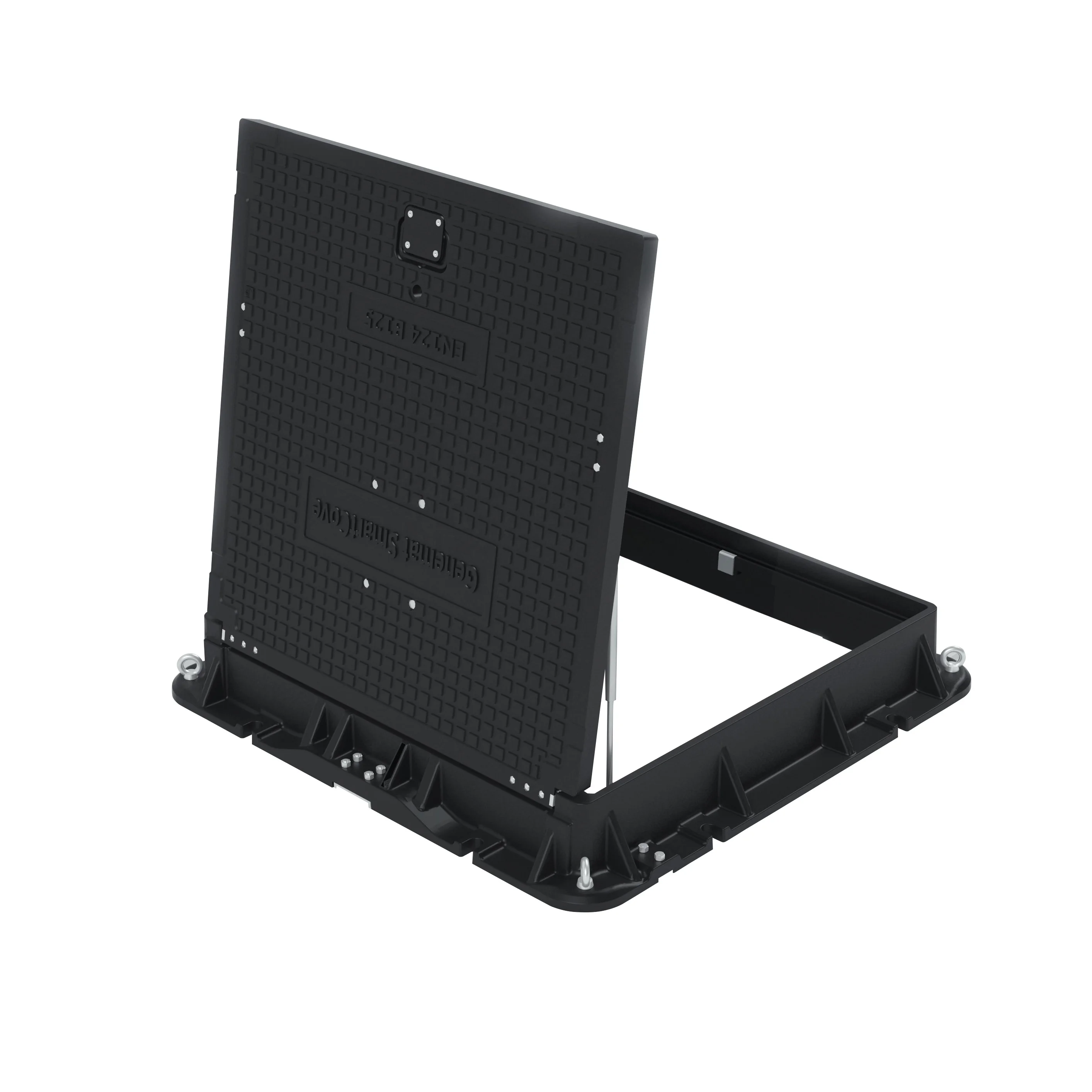 Frp Hydraulic Manhole Cover Hinged En124 B125 Road use Heavy Duty