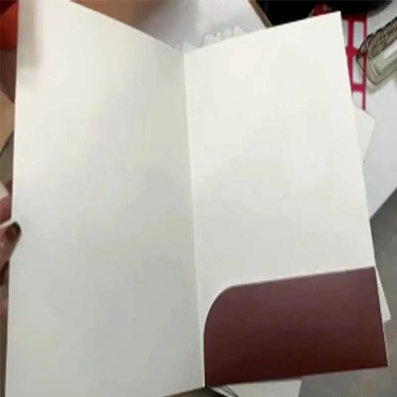 TM5143 папка с индивидуальным логотипом a4 тисненые бумажные файлы для презентации недвижимости папки двойным карманом и держателями карт печать