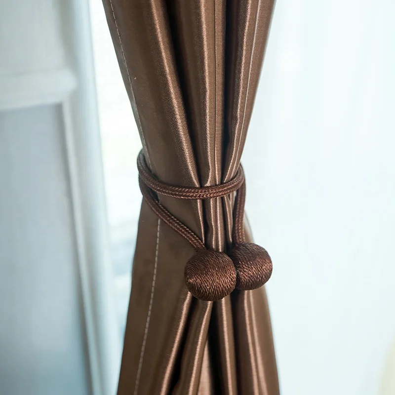 Wholesale Products China High Quality 100% Polyester Faux Silk Thick Curtain Fabric Blackout curtains