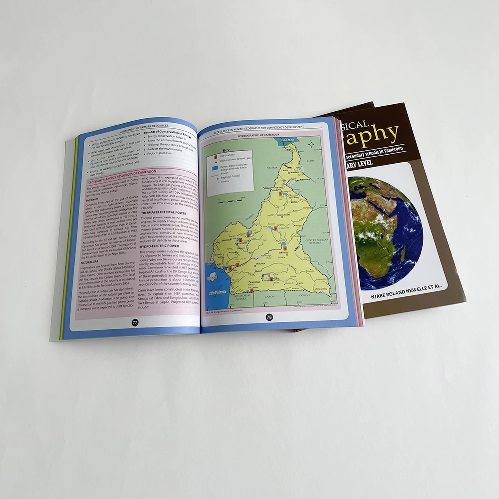 Customized book printing soft Cover textbook Design Customized Primary School English Textbook