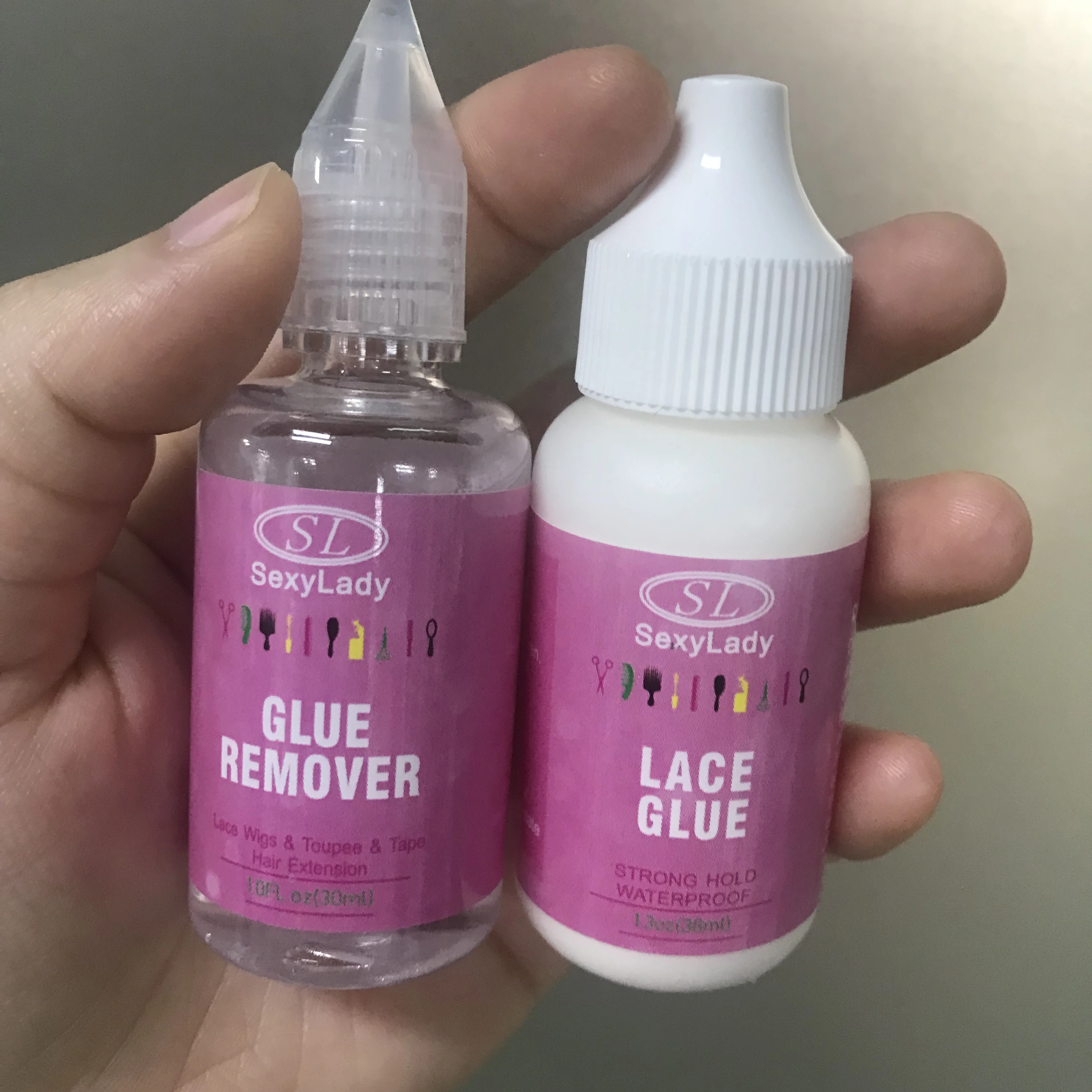 free logo Private Label Waterproof Extreme strong Hold Invisible Hair Glue Lace Clear Adhesive hair Glue Wholesale