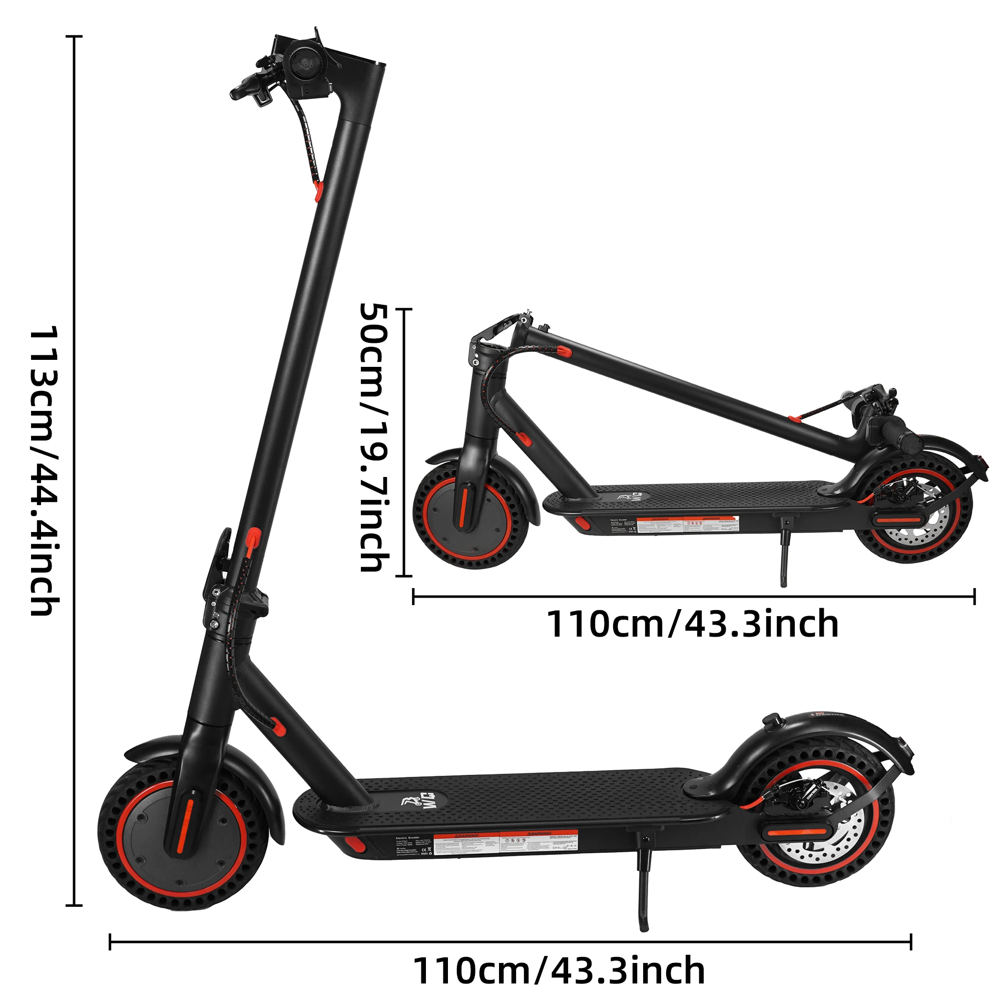 Europe USA Warehouse W4 Pro Adults Folding 8.5inch 10ah E-scooter E Electric Scooter