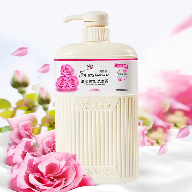 Private Brand Organic Coconut Oil Rose Extract Body Wash Shampoo Set nourishes the body deeply cleansing and moisturizes