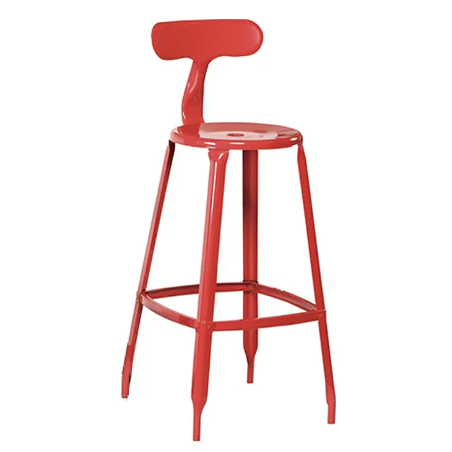antique iron stackable restaurant bar dining kitchen stool vintage industrial style metal dining chair with wooden seat