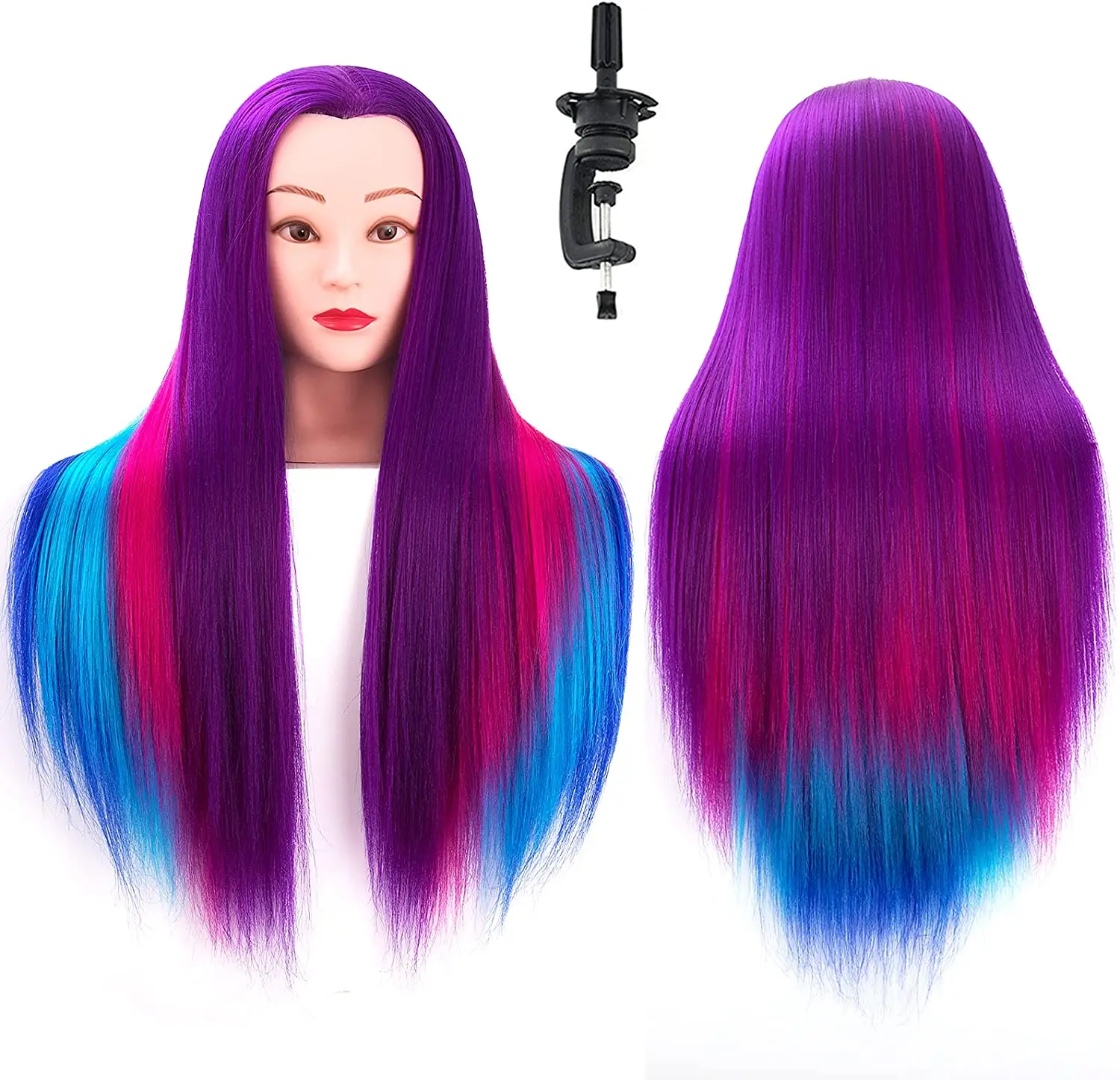 Factory wholesale price female model head salon barber shop hairdresser training hair