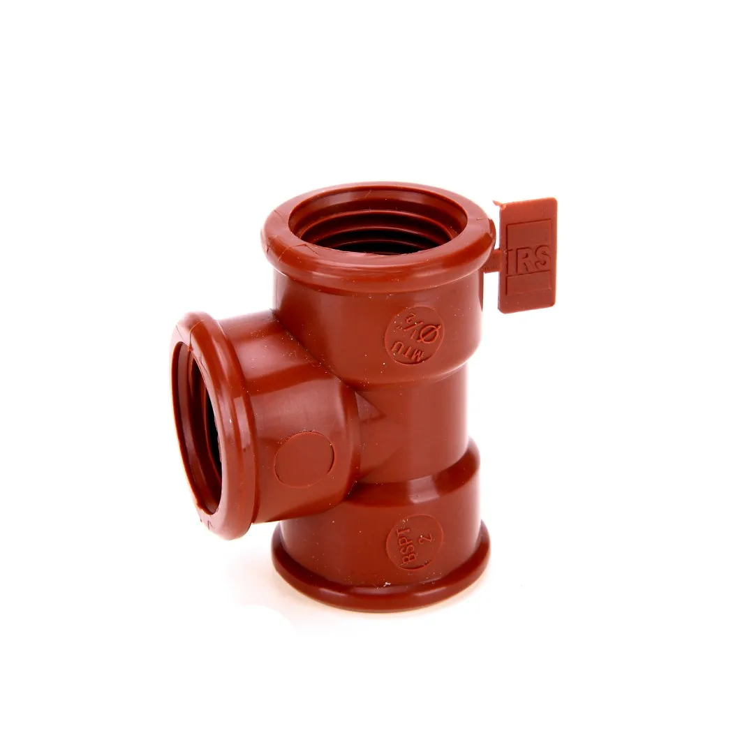 Factory customized processing IRS IPS full plastic thread PPH pipe fittings, tee