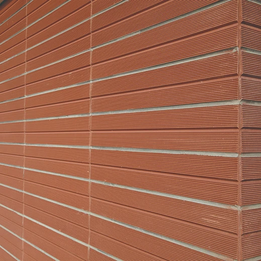 Ventilated groove facade wall terracotta cladding