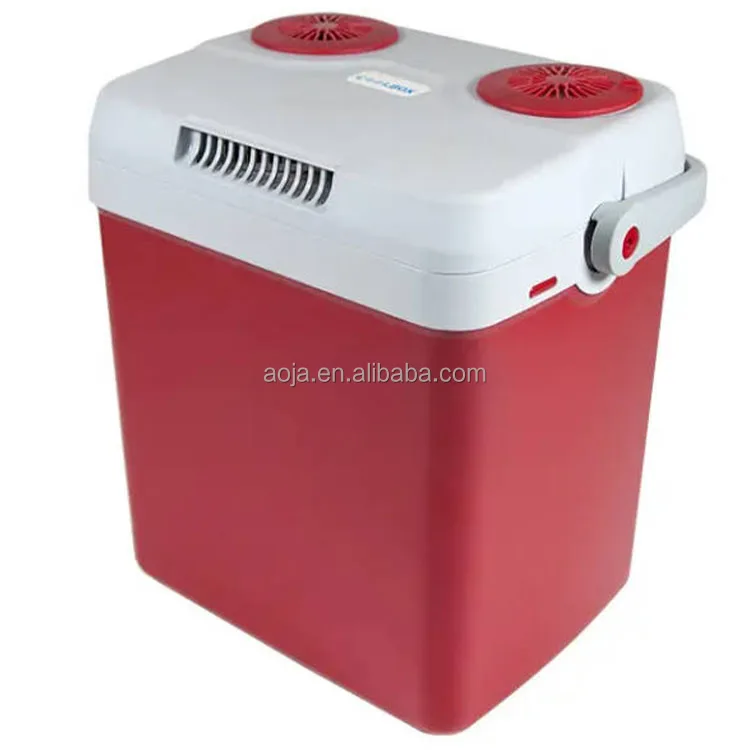 AOJA Electric Cooler Box 24 Litres Portable Mini Refrigerator Cools/Heats Car Cool Box May 12 Volt 230 Volt Eco Mode with Cable
