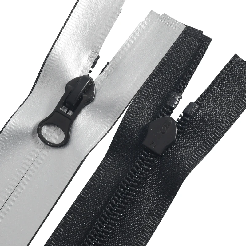 OCO Reflective zipper #3 #5 #7 #8 nylon drysuit zipper Pvc Tpu Pu Customized Waterproof Zippers For Raincoat Clothes