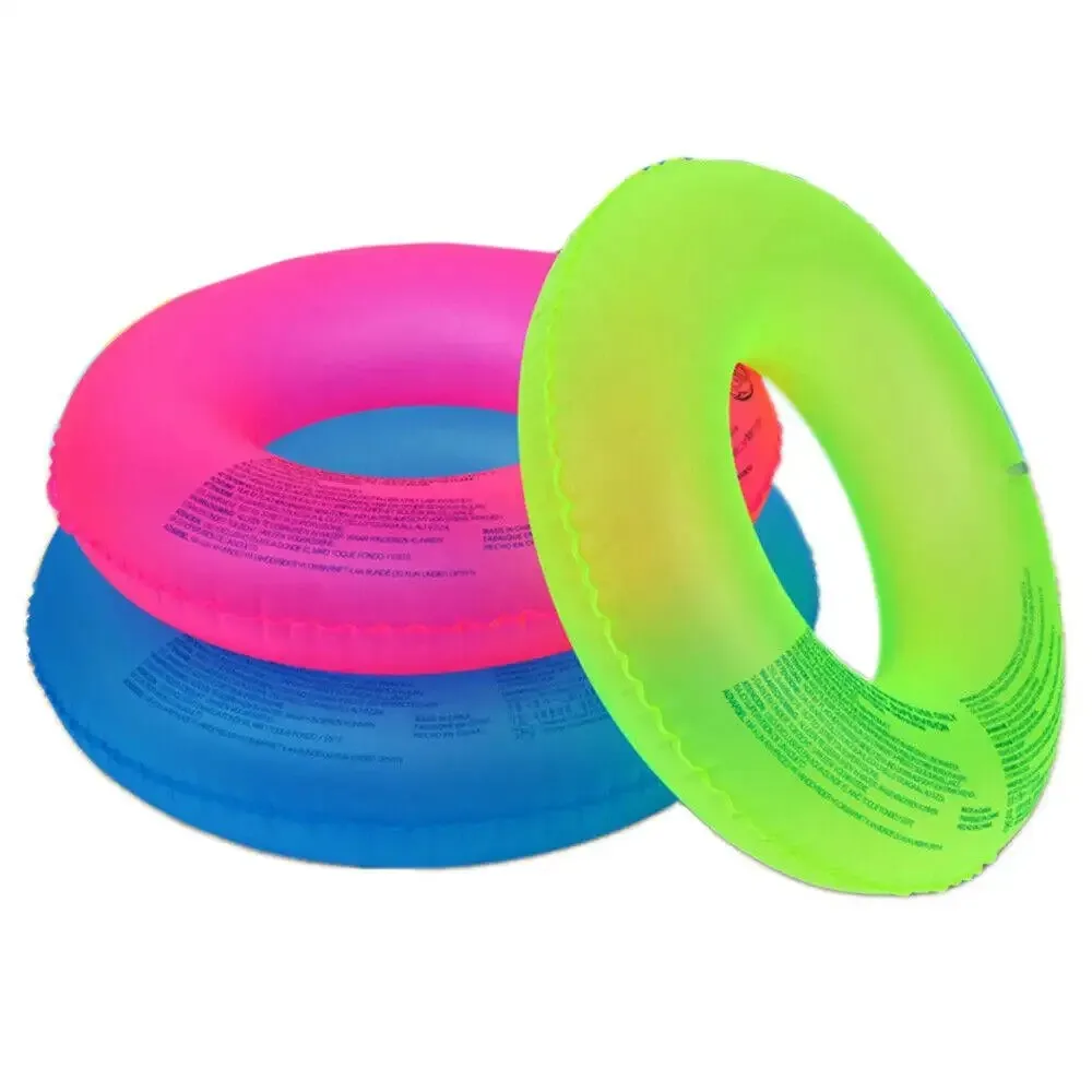 JIURAN Simple Design Factory Price Inflatable Transparent Swimming Ring Swimming Floater Ring For Adults Kids