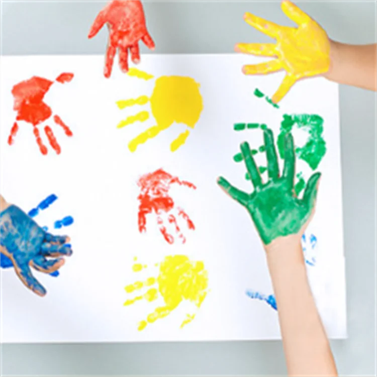 Water Based Acrylic Non-poisonous Fruit Washable Tempera Paint Art Tempera Paint for kids and adults 60ml