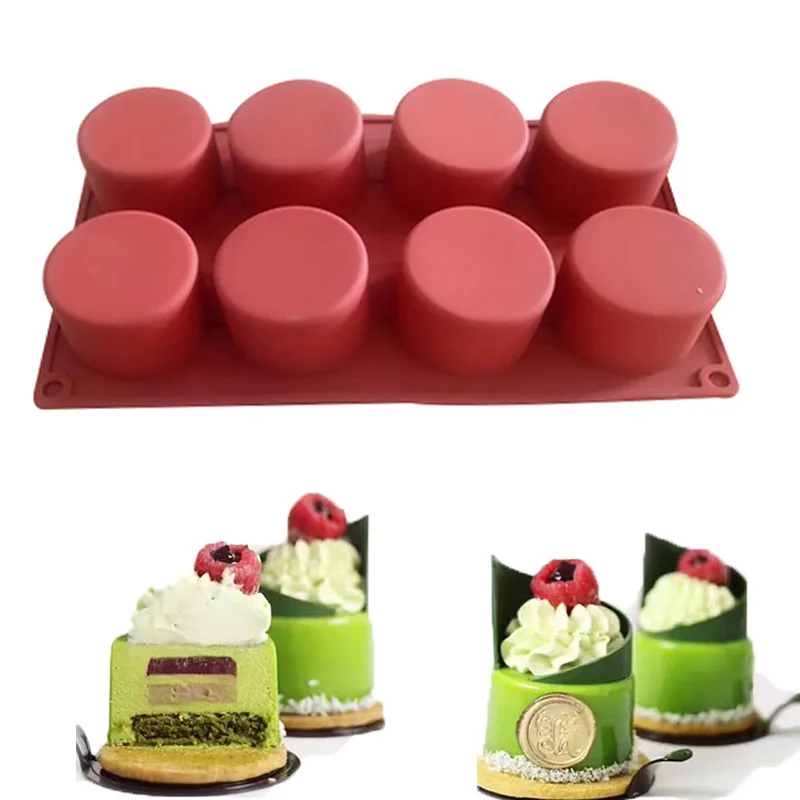 15 Holes Cylinder Round Silicone Mold DIY soap jelly Pudding Cake Baking Tools Biscuit Cookie Molds